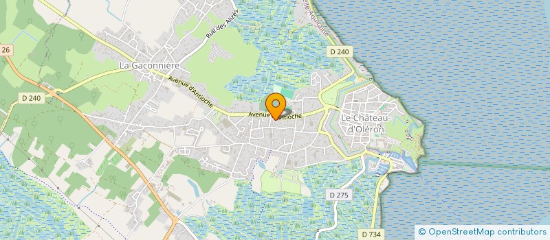 localisation de l'entreprise SCI LES ALIZES à LE CHATEAU-D'OLERON