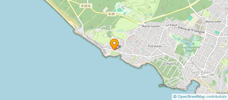 localisation de l'entreprise SCI LES ALIZES  SAINT-PALAIS-SUR-MER