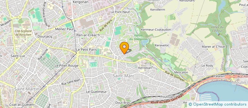 localisation de l'entreprise SCI LES ALIZES  BREST