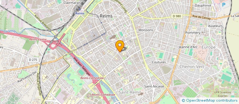 localisation de l'entreprise SCI LES ALIZES  REIMS