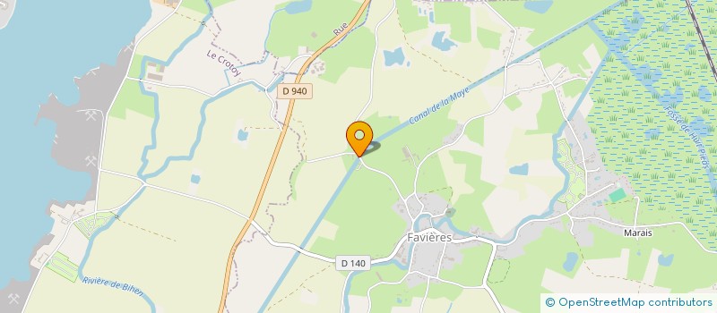 localisation de l'entreprise SCI LES ALIZES  FAVIERES