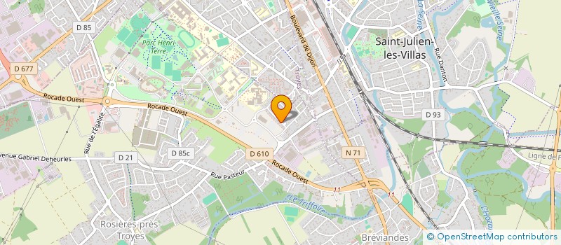 localisation de l'entreprise SCI LES ALIZES  ROSIERES-PRES-TROYES