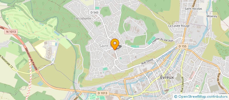 localisation de l'entreprise SCI LES ALIZES  EVREUX