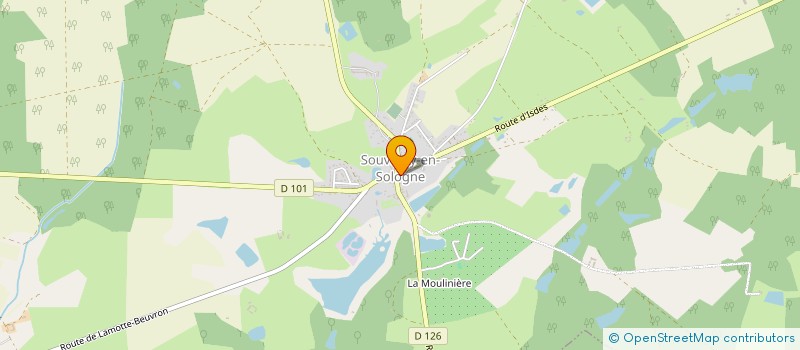 localisation de l'entreprise SCI LES ALIZES à SOUVIGNY-EN-SOLOGNE