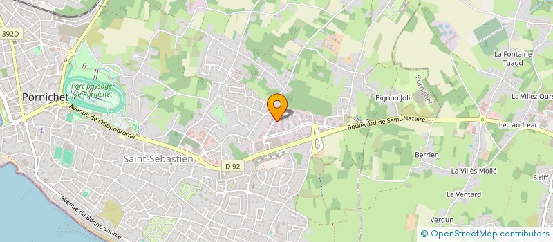 localisation de l'entreprise SCI LES ALIZES à PORNICHET