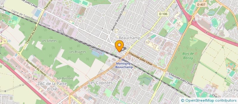 localisation de l'entreprise SCI LES ALIZES  BEAUCHAMP