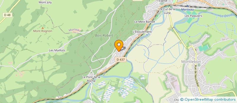 localisation de l'entreprise SCI LES ALIZES  MORTEAU