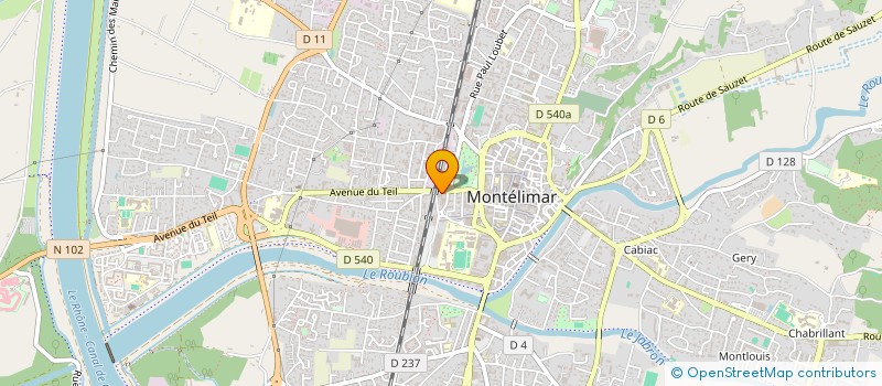 localisation de l'entreprise SCI LES ALLEES  MONTELIMAR