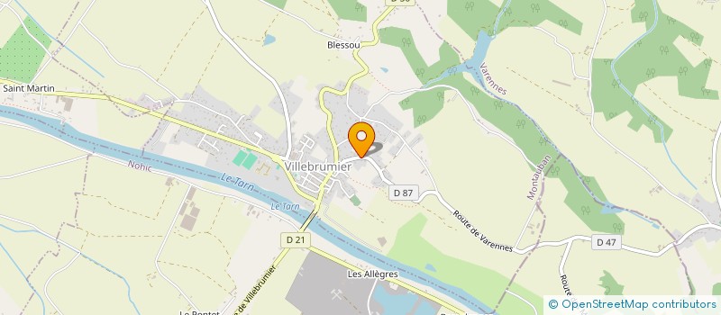 localisation de l'entreprise SCI LES ALLEGRES  VILLEBRUMIER