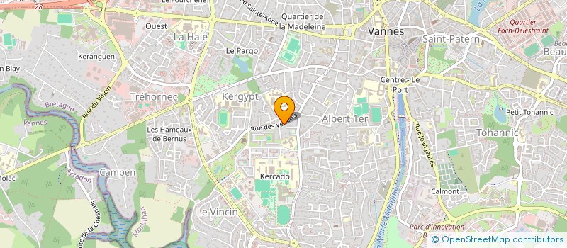 localisation de l'entreprise SCI LES ALLIES à VANNES