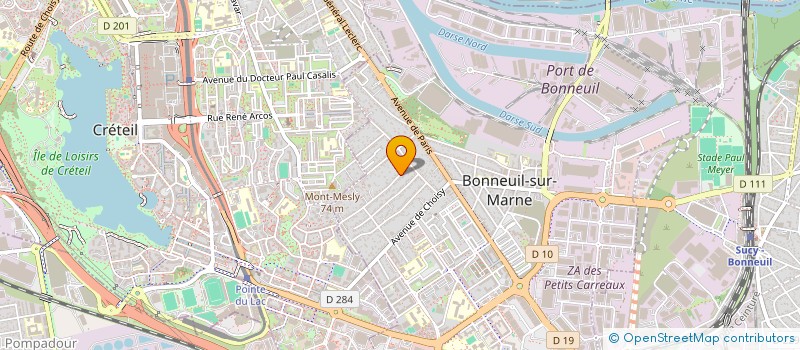 localisation de l'entreprise SCI LES ALLIES DE MAHFOUDA à BONNEUIL-SUR-MARNE