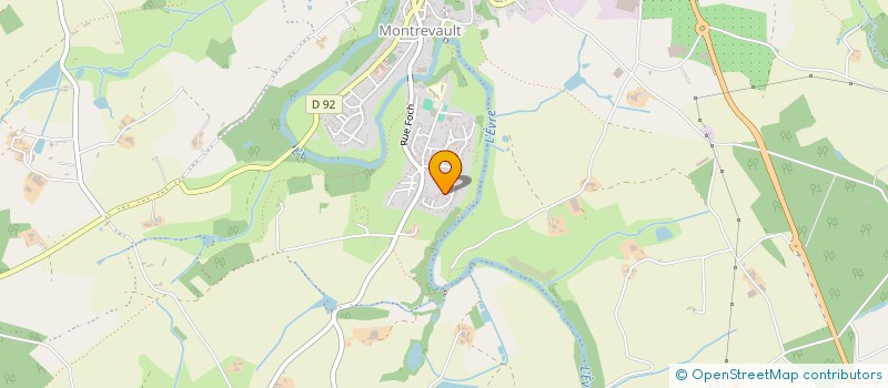 localisation de l'entreprise SCI LES ALLIES II à MONTREVAULT-SUR-EVRE