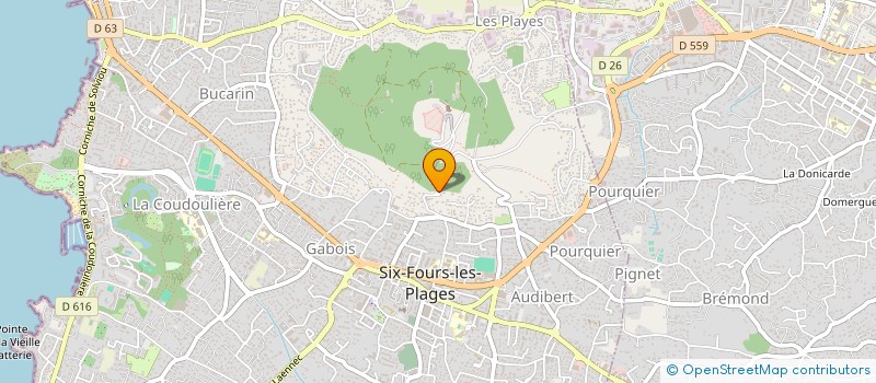 localisation de l'entreprise SCI LES ALMADIES à SIX FOURS LES PLAGES