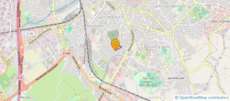 localisation de l'entreprise SCI LES ALOES  PERPIGNAN