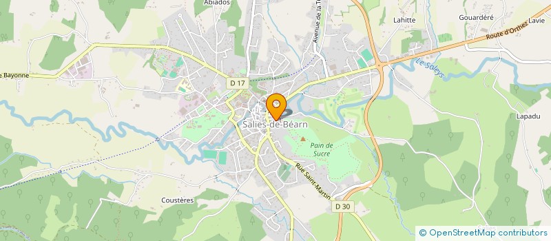 localisation de l'entreprise SCI LES ALOES  SALIES-DE-BEARN