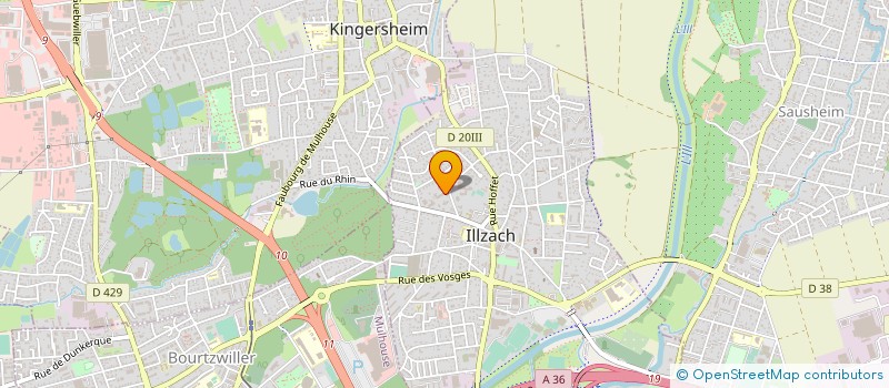 localisation de l'entreprise SCI LES ALOUETTES  ILLZACH