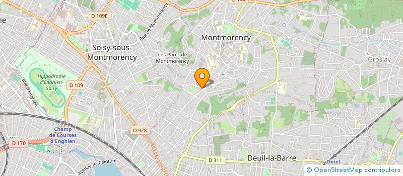 localisation de l'entreprise SCI LES ALOUETTES  MONTMORENCY