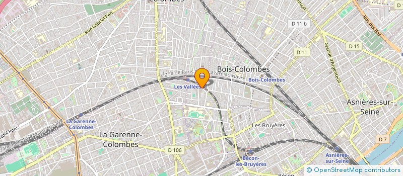 localisation de l'entreprise SCI LES ALOUETTES à BOIS-COLOMBES