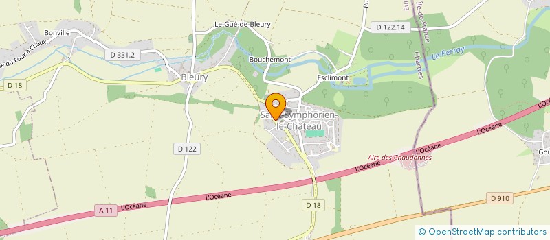 localisation de l'entreprise SCI LES ALOUETTES à AUNEAU-BLEURY-SAINT-SYMPHORIEN