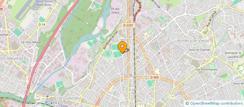 localisation de l'entreprise SCI LES ALPES à ANNECY