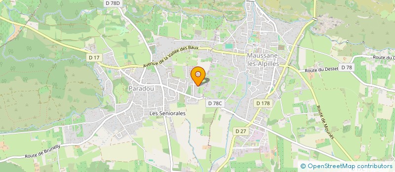 localisation de l'entreprise SCI LES ALPILLES  PARADOU