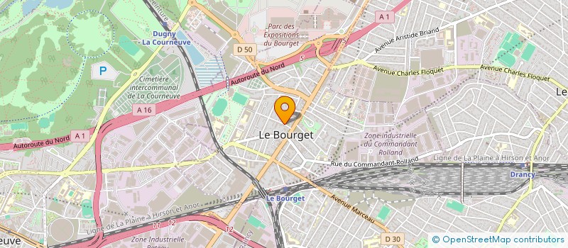 localisation de l'entreprise SCI LES ALPILLES à LE BOURGET
