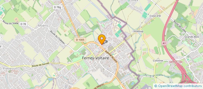 localisation de l'entreprise SCI LES ALPILLES à FERNEY-VOLTAIRE