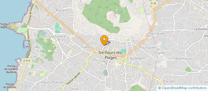 localisation de l'entreprise SCI LES ALPINES à SIX-FOURS-LES-PLAGES
