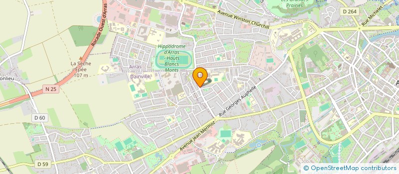 localisation de l'entreprise SCI LES ALPINS à ARRAS