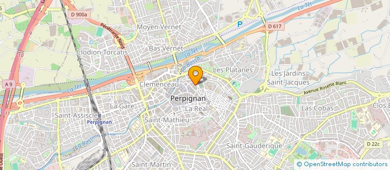 localisation de l'entreprise SCI LES ALYSCAMPS  PERPIGNAN