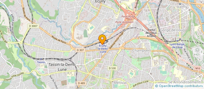 localisation de l'entreprise SCI LES AMANCIEL  TASSIN-LA-DEMI-LUNE