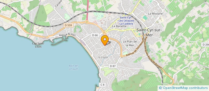 localisation de l'entreprise SCI LES AMANDIERS à SAINT-CYR-SUR-MER