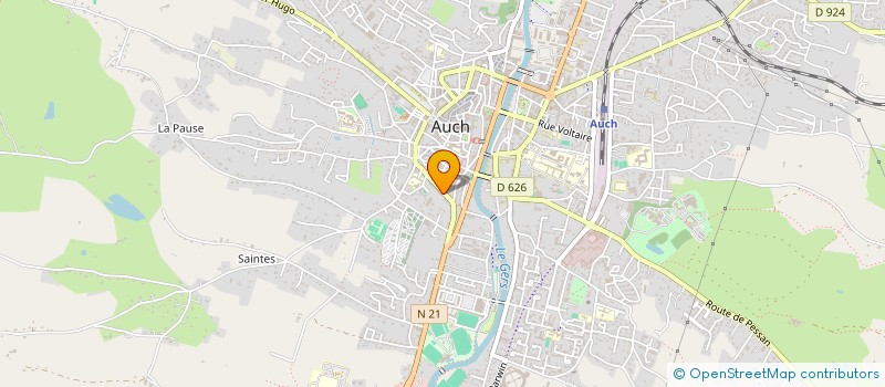 localisation de l'entreprise SCI LES AMANDIERS  AUCH