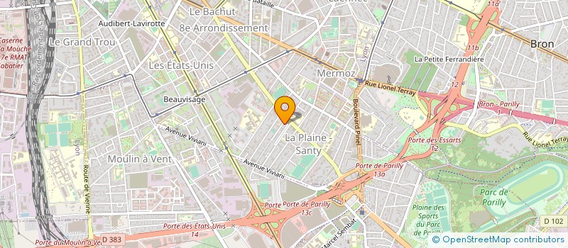 localisation de l'entreprise SCI LES AMANDIERS  LYON