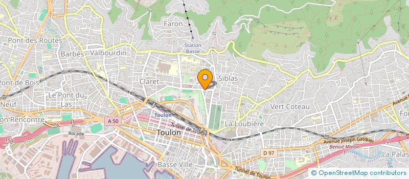 localisation de l'entreprise SCI LES AMANDIERS  TOULON