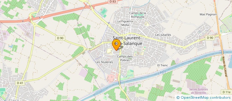 localisation de l'entreprise SCI LES AMANDIERS  SAINT-LAURENT-DE-LA-SALANQUE