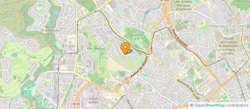 localisation de l'entreprise SCI LES AMANDIERS à MONTPELLIER
