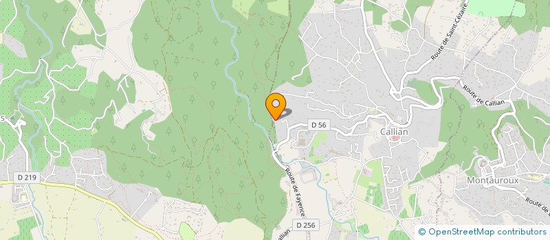 localisation de l'entreprise SCI LES AMANDIERS  SEILLANS