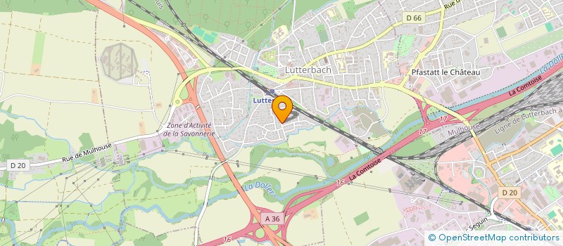localisation de l'entreprise SCI LES AMANDIERS  LUTTERBACH