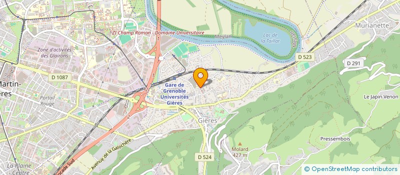 localisation de l'entreprise SCI LES AMANDIERS  GIERES