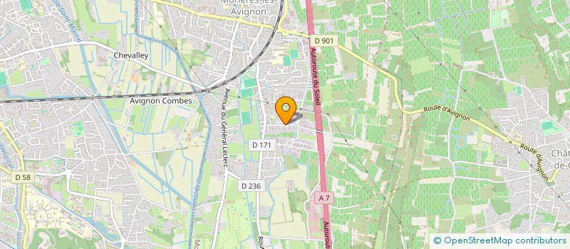 localisation de l'entreprise SCI LES AMANDIERS  MORIERES-LES-AVIGNON