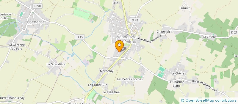 localisation de l'entreprise SCI LES AMANDIERS à SAINT-MARTIN-LA-PALLU