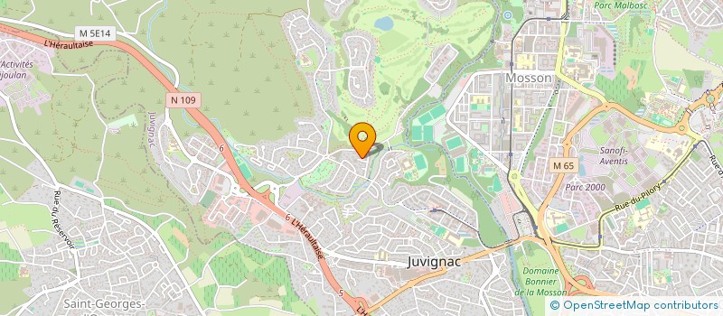 localisation de l'entreprise SCI LES AMANDIERS  JUVIGNAC
