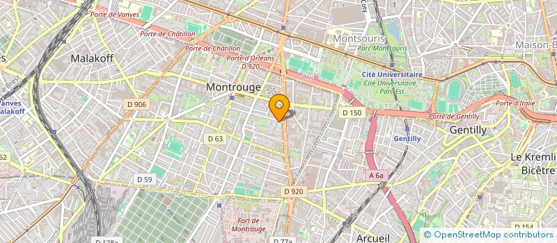localisation de l'entreprise SCI LES AMANDIERS  MONTROUGE