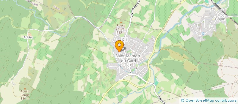 localisation de l'entreprise SCI LES AMANDIERS DE ROBIAC  SAINT-MAMERT-DU-GARD