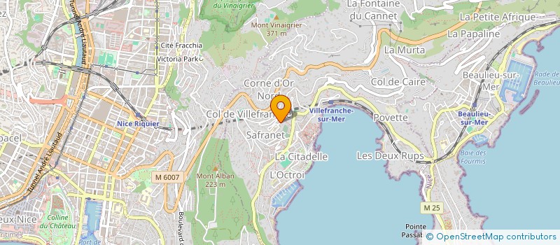 localisation de l'entreprise SCI LES AMANDINES à VILLEFRANCHE-SUR-MER