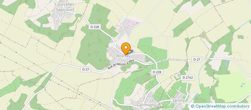 localisation de l'entreprise SCI LES AMANDINES à ROSNAY
