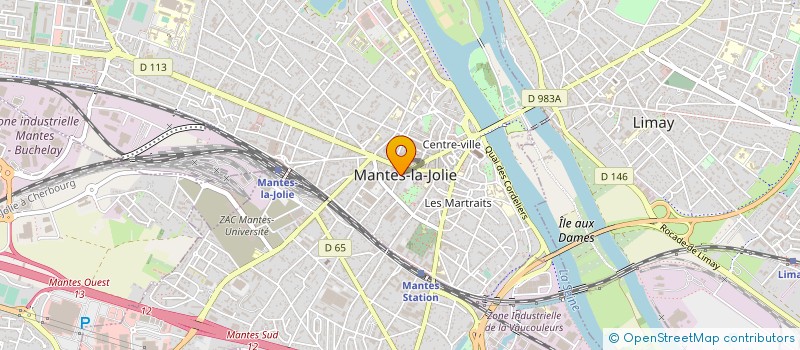 localisation de l'entreprise SCI LES AMBRUNES  MANTES-LA-JOLIE