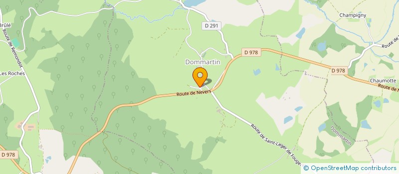 localisation de l'entreprise SCI LES AMBULANCES DU MORVAN  DOMMARTIN