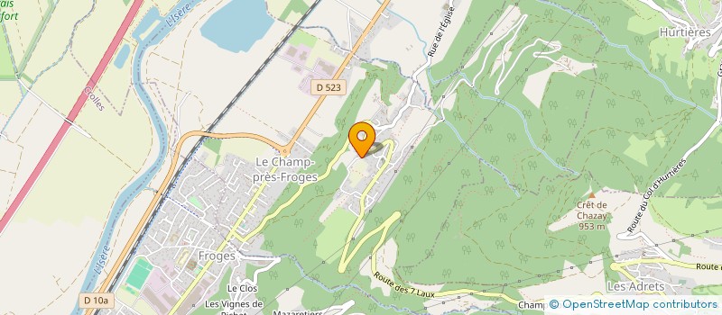 localisation de l'entreprise SCI LES AMETHYSTES  LE CHAMP-PRES-FROGES